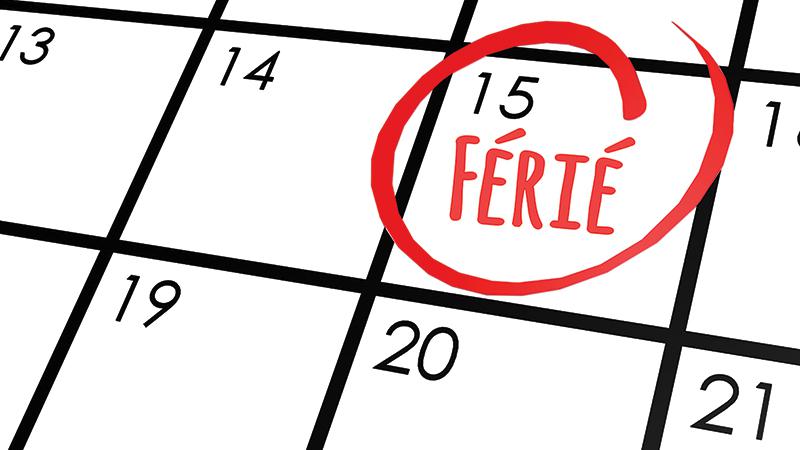 Centres de recyclage et jours fériés