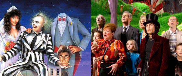 Charlie et la chocolaterie (2005) et Beetlejuice (1988)