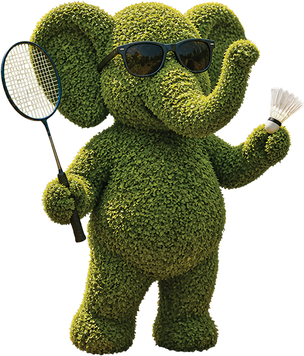 Elèphant badminton