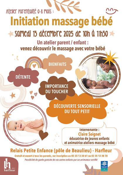 Atelier 0-8 mois "Initiation massage bébé"