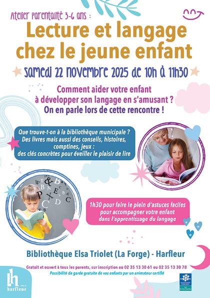 Atelier 3-6 ans "Lecture et langage chez le jeune enfant"