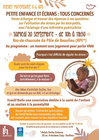 Atelier 0-6 ans "Petite enfance et écrans : tous concernés"