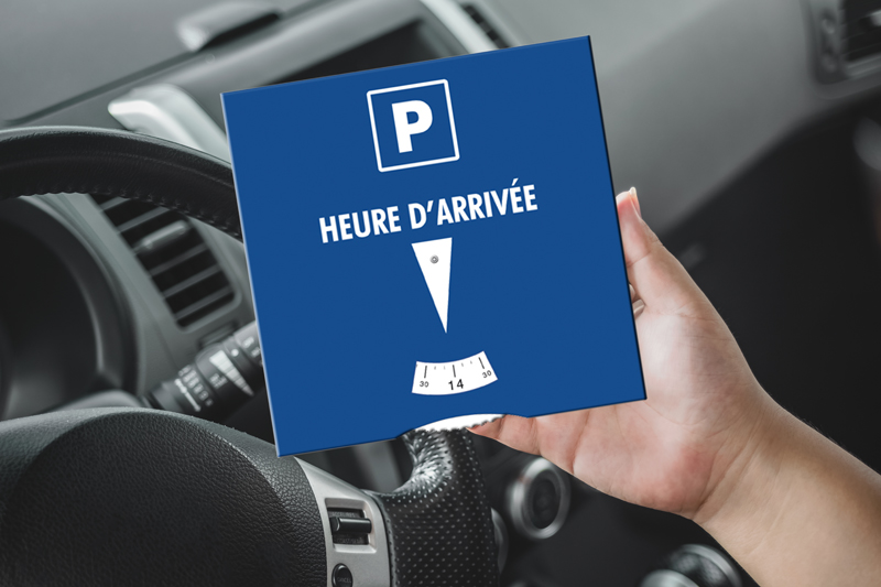 Disque de stationnement pour zones limitées