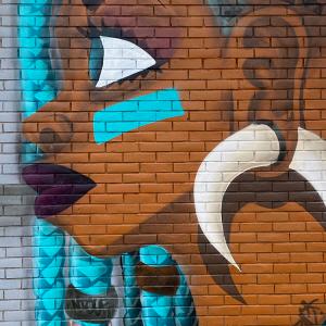 Roller Derby - fresque par les graffeurs de Serial Colorz en hommage à la BD Zombilénium - complexe sportif M. Thorez