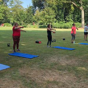 Le parc se met au vert - Le stage de cross-fit avec l'association HBPP