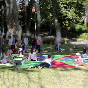 Le parc se met au vert - Centre de loisirs et visite des élus