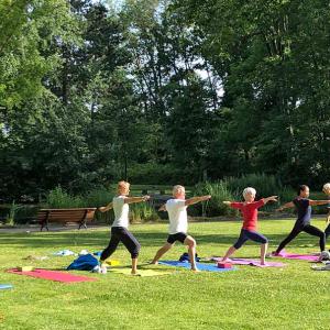 Le parc se met au vert - Le stage de yoga de la première semaine de juillet