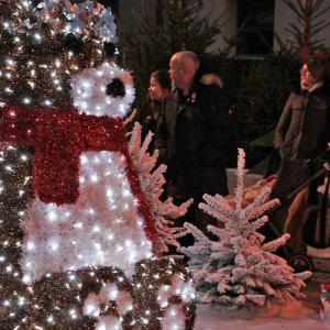 Marché de Noël 2019 - Devant l'atelier du père Noël