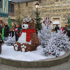 Marché de Noël 2019 - Devant l'atelier du père Noël