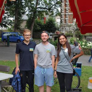 Animateurs du mois d'août : Hugo, Alexi et Anaïs