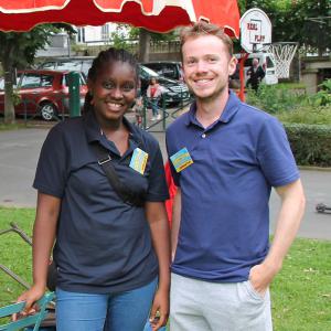 Les animateurs du mois de juillet : Trycia et Mathieu