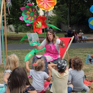 Un été au parc - Le tablier à histoires avec la bibliothèque Elsa Triolet
