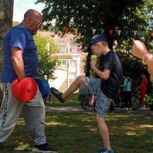 Un été au parc 2023 - Initiation karaté avec l'ASHB