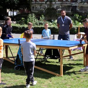 Un été au parc 2023 - Tournoi de ping-pong avec les animateurs