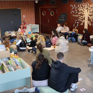Inauguration de la nouvelle bibliothèque - Contes et musique jeune public - Par Ann's TrÂme GrAm - septembre 2025